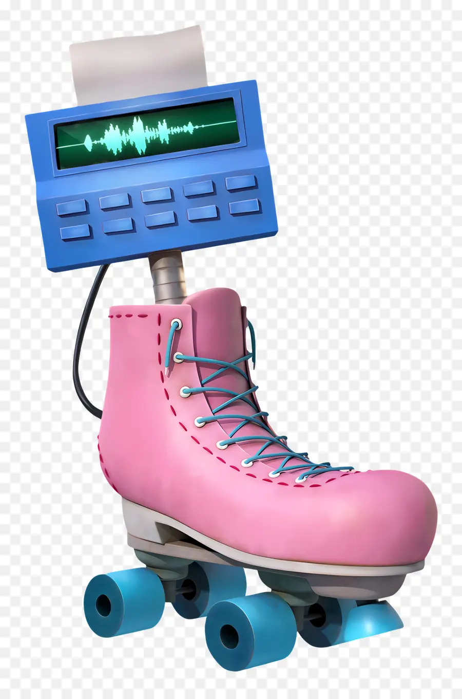 Karen Plankton，Robot Sepatu Roda PNG