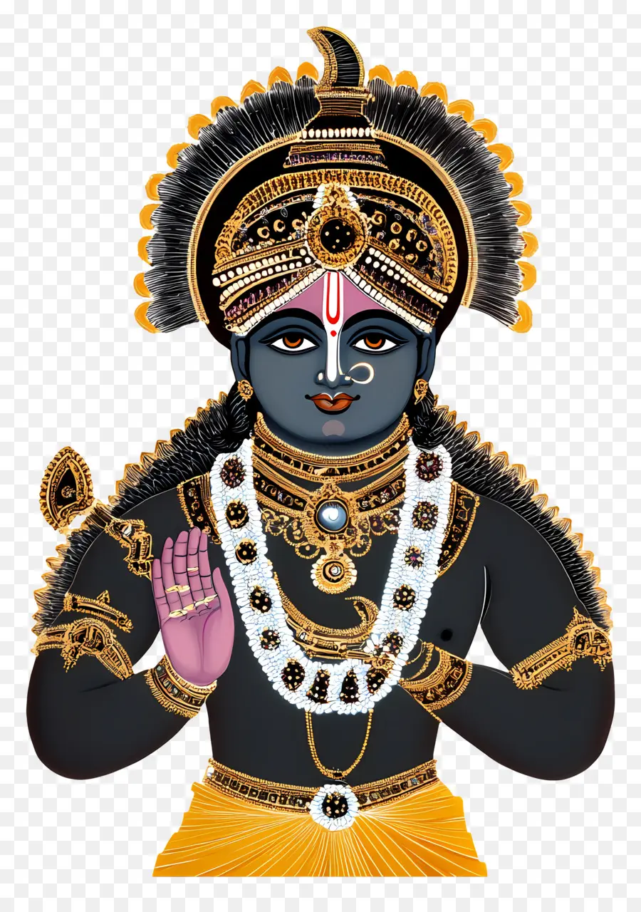 Shrinathji Dll，Ilustrasi Dewa Hindu PNG