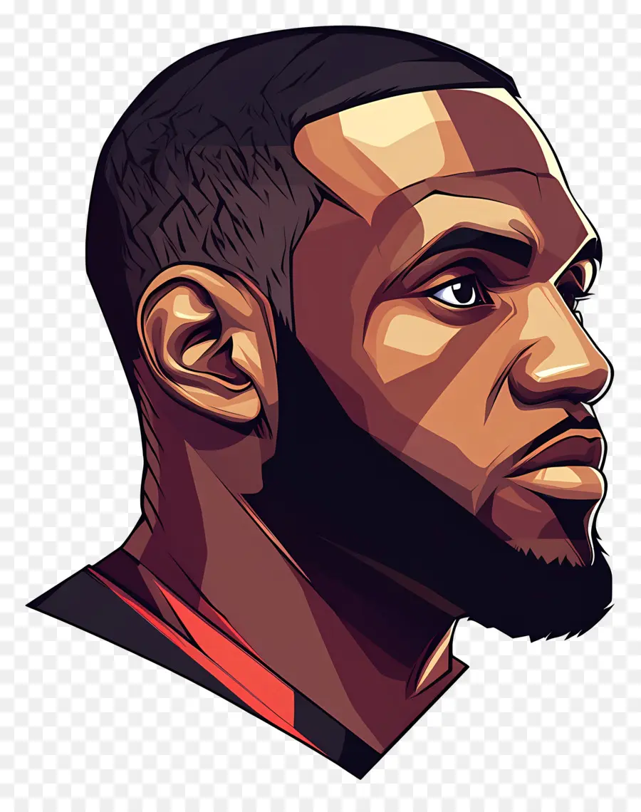 Lebron James，Ilustrasi Pemain Bola Basket PNG