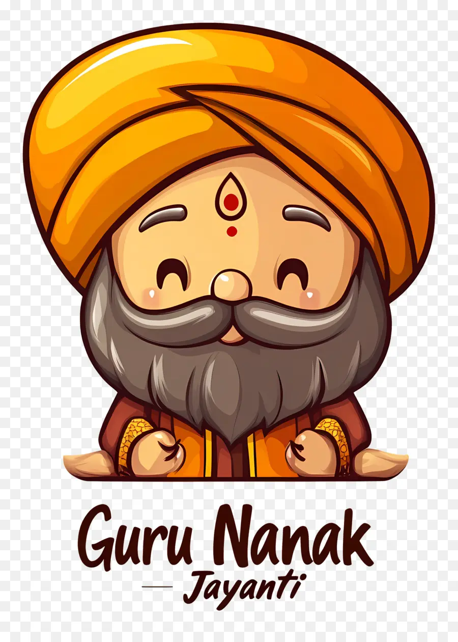 Guru Nanak Jayanti，Kartun Guru Nanak PNG