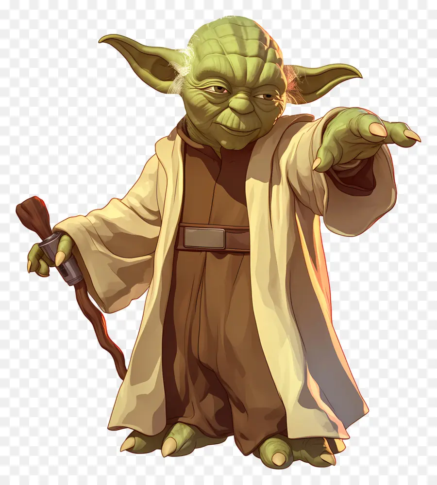 Yoda，Alien Hijau Yang Bijaksana PNG