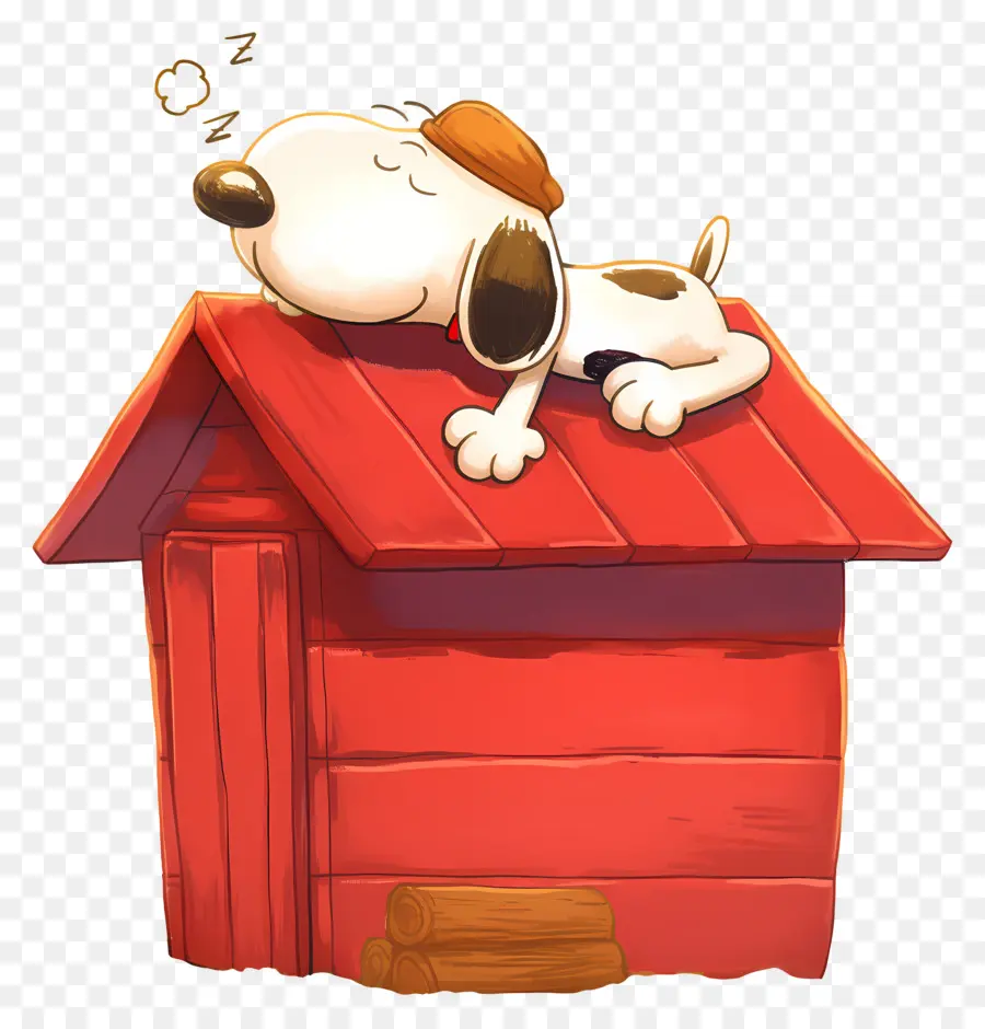 Snoopy Sedang Tidur，Anjing Tidur PNG