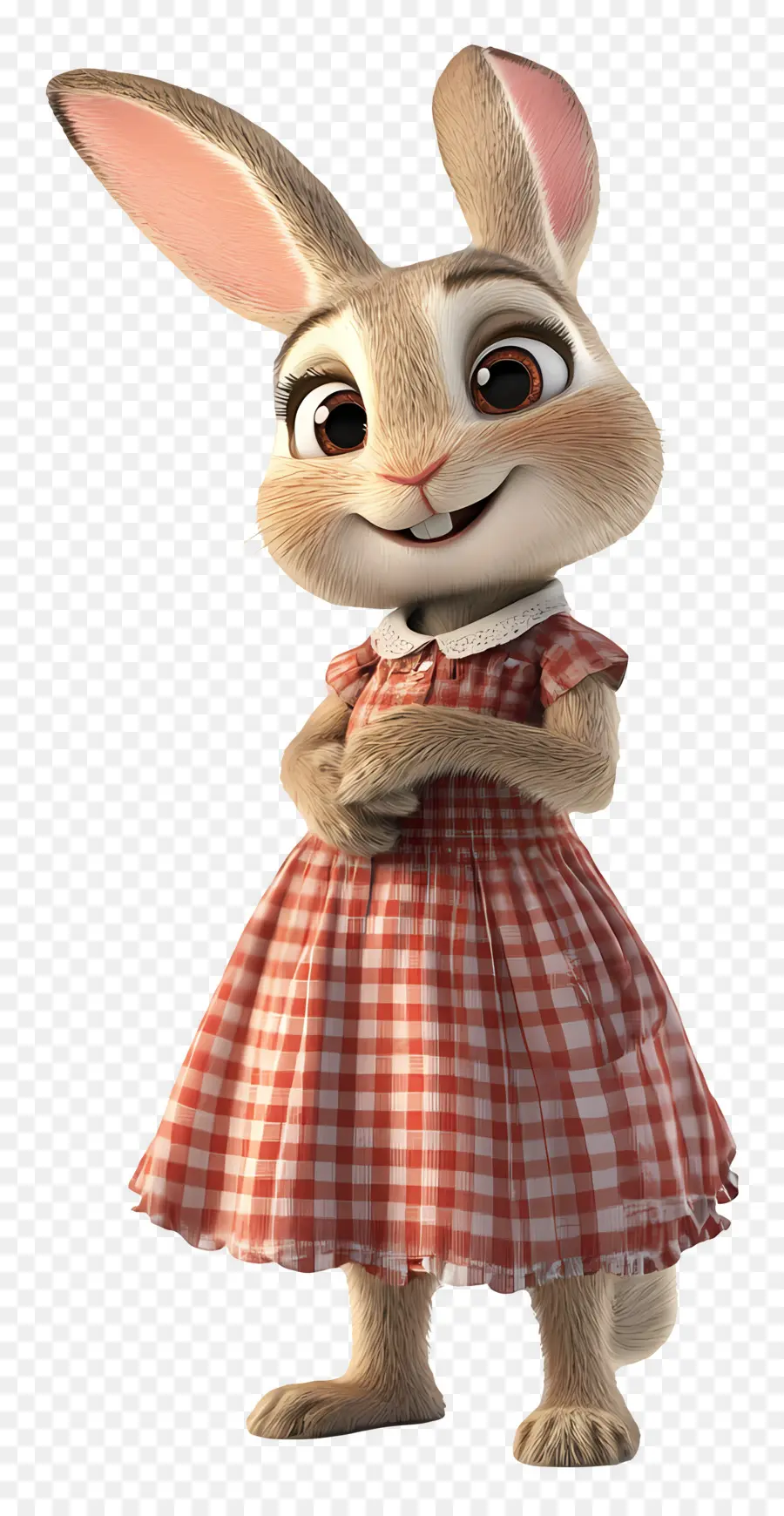 Judy Hopps，Kelinci Kartun Dalam Gaun Bermotif Bunga PNG