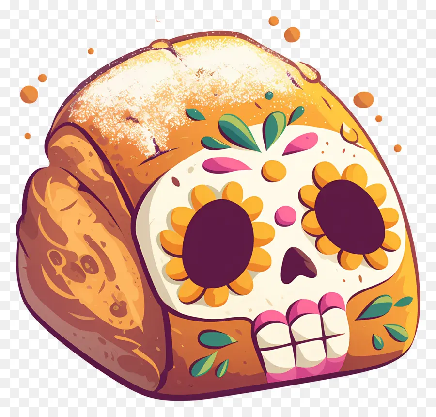 Pan De Muerto，Roti Hias PNG