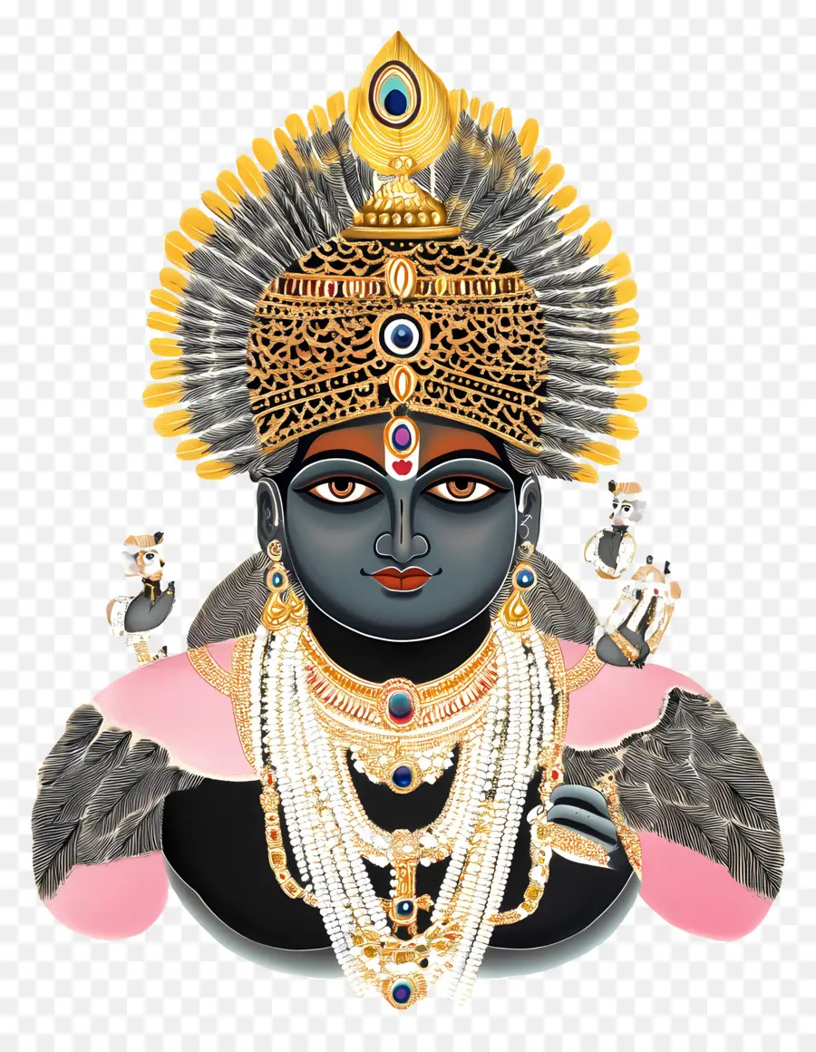 Shrinathji Dll，Ilustrasi Dewa Hindu PNG