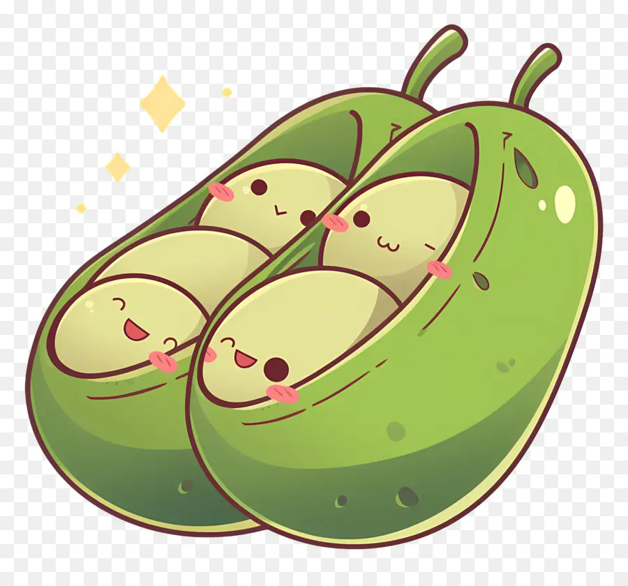 Kacang Polong Kawaii，Selamat Kacang Polong PNG