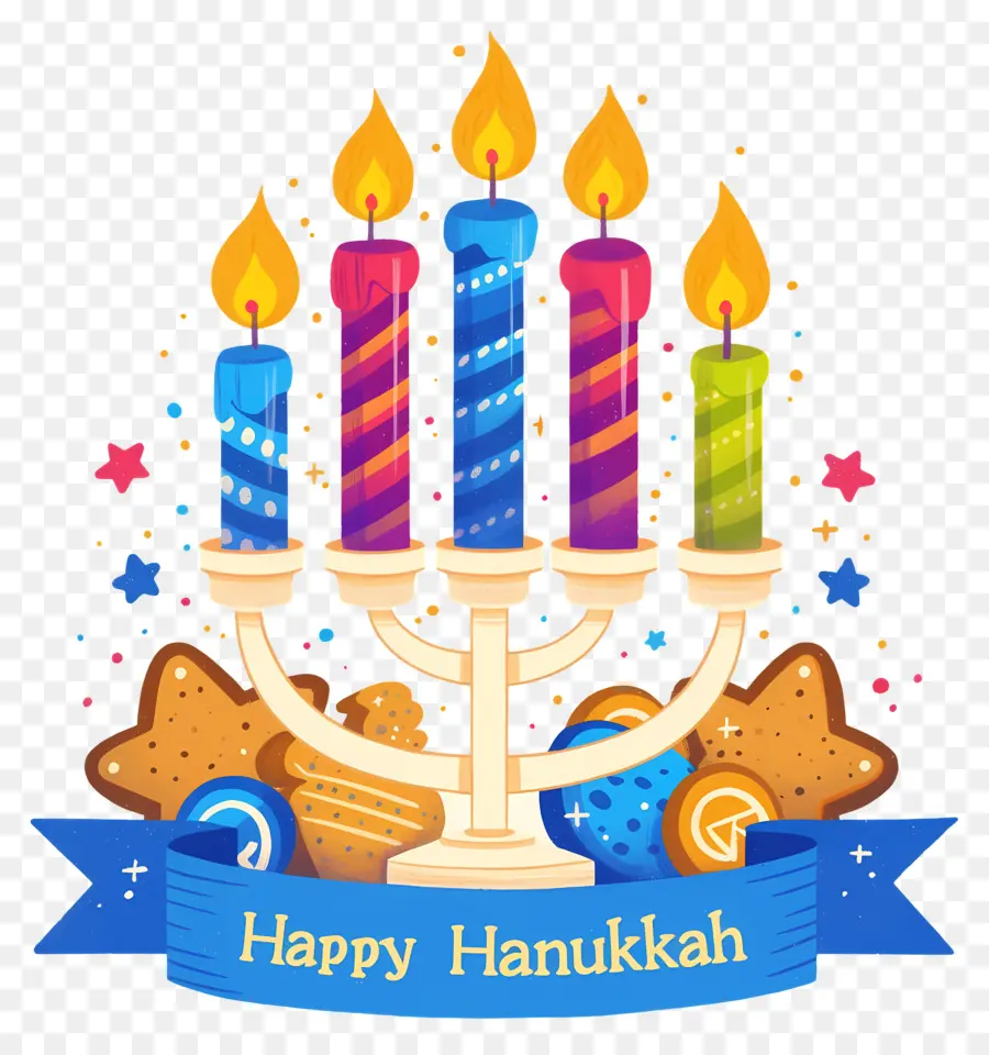 Menorah Hanukkah，Perayaan Hanukkah PNG