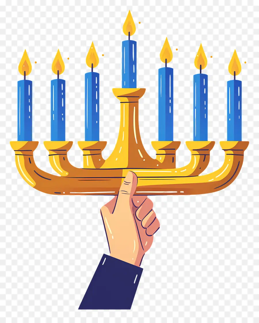 Menorah Hanukkah，Menorah PNG