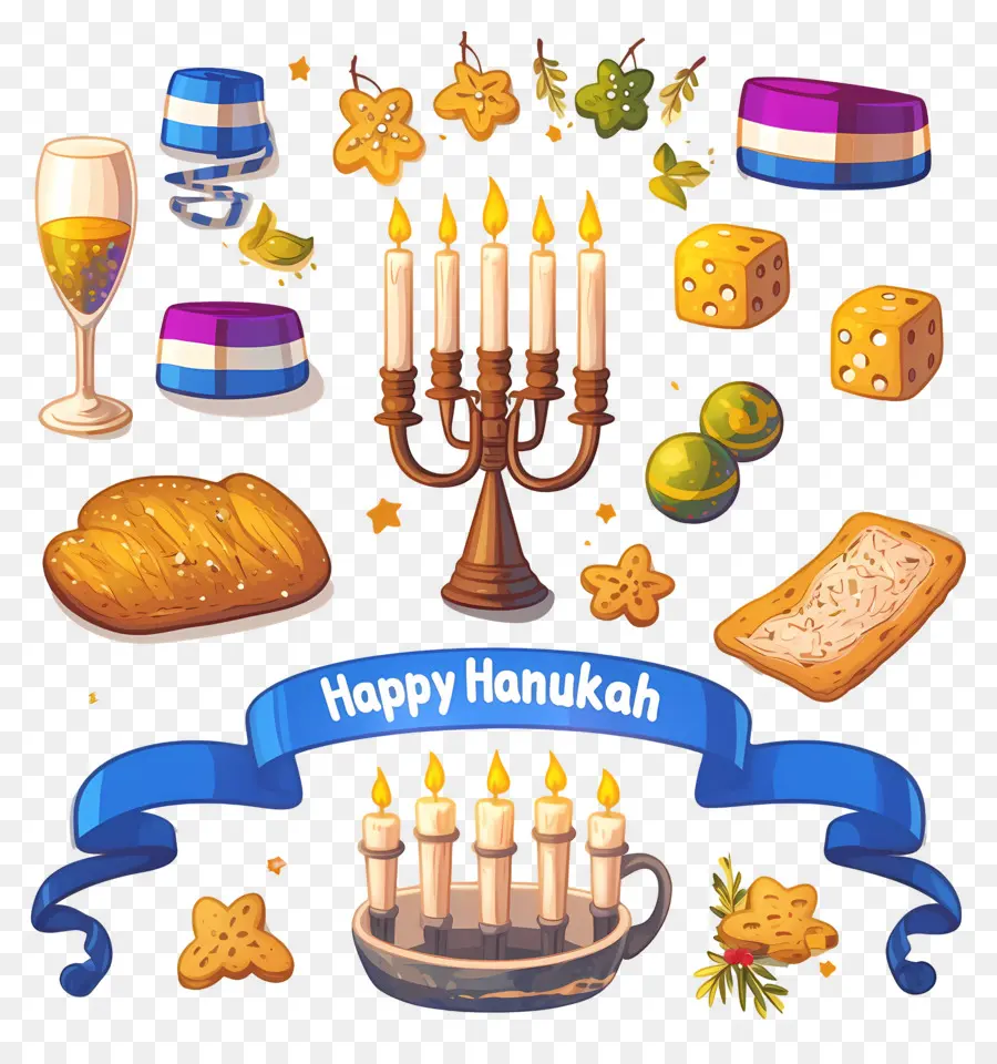 Menorah Hanukkah，Perayaan Hanukkah PNG