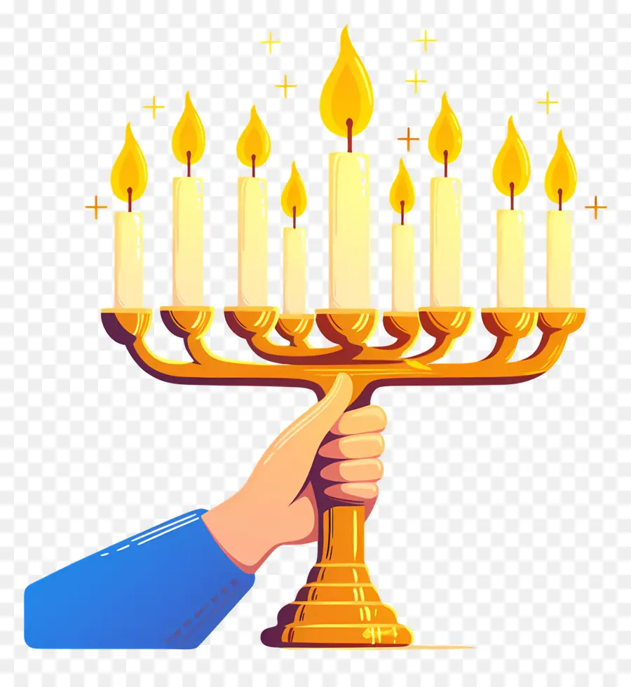 Menorah Hanukkah，Menorah PNG