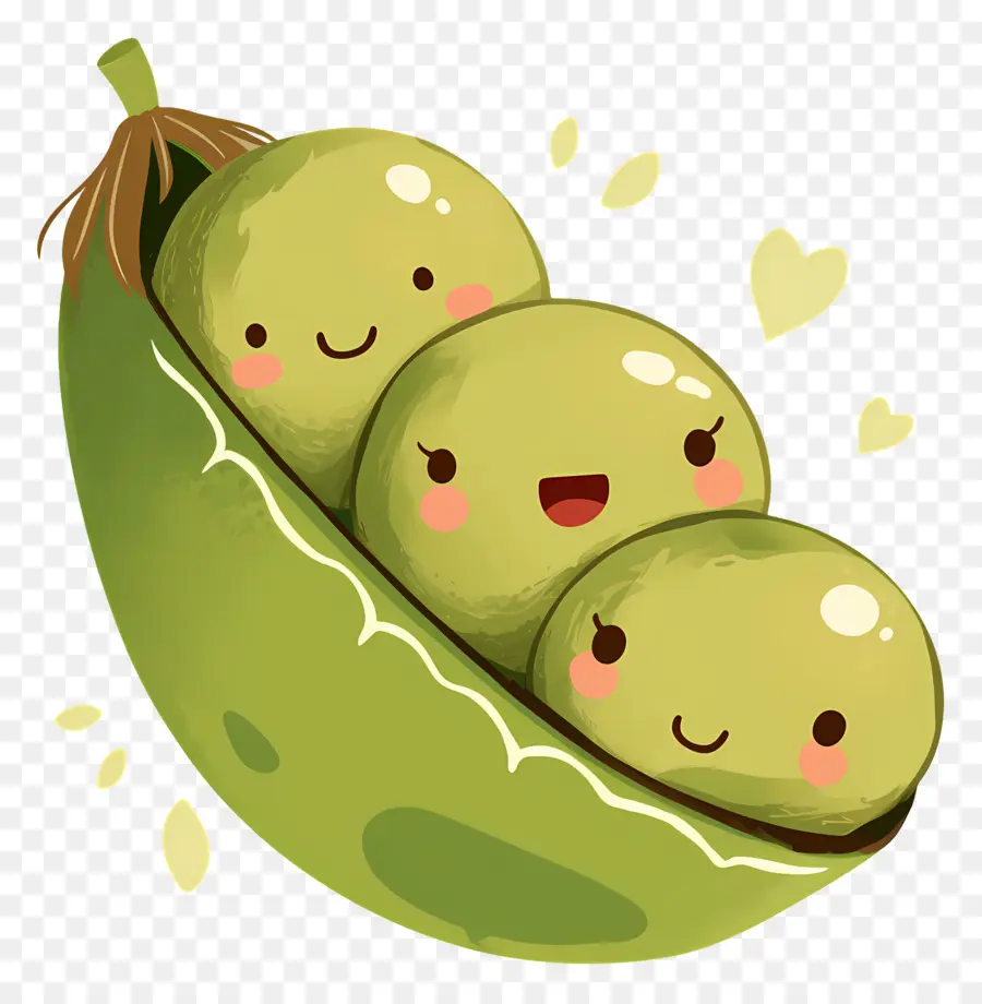 Kacang Polong Kawaii，Selamat Kacang Polong PNG