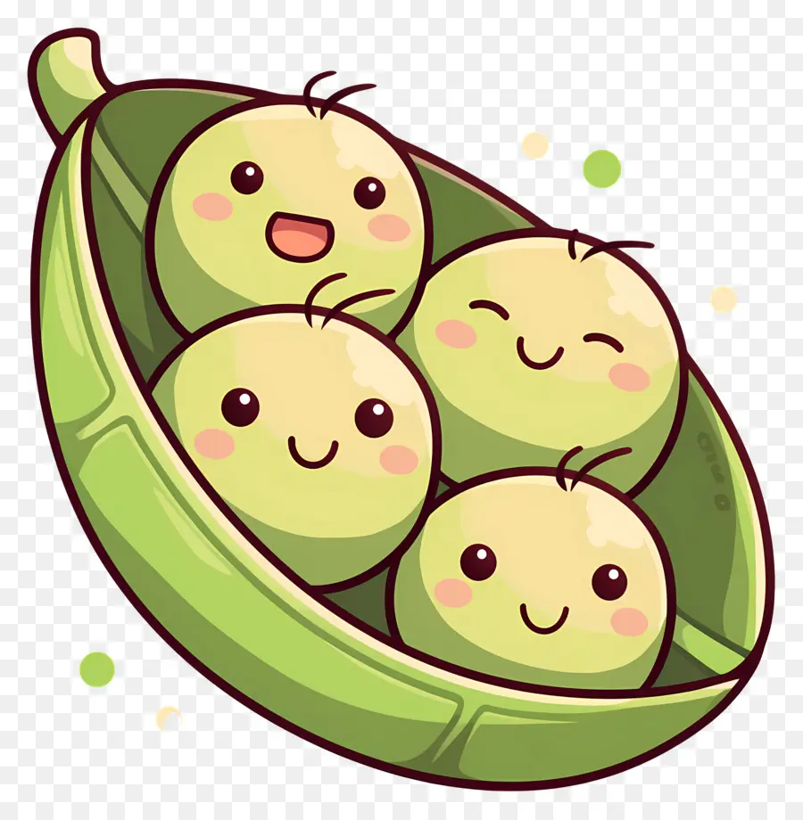 Kacang Polong Kawaii，Selamat Kacang Polong PNG