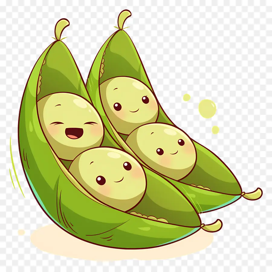 Kacang Polong Kawaii，Selamat Kacang Polong PNG