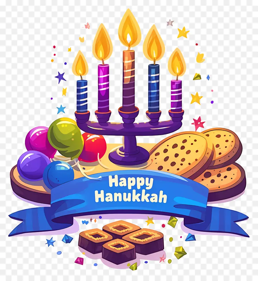 Menorah Hanukkah，Perayaan Hanukkah PNG