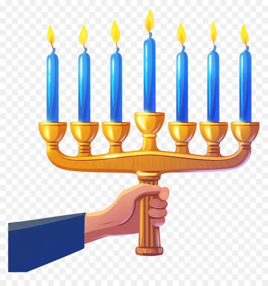 Menorah Hanukkah，Hanukkah Menorah PNG