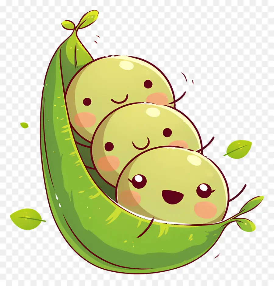 Kacang Polong Kawaii，Selamat Kacang Polong PNG