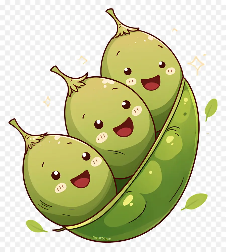 Kacang Polong Kawaii，Kacang Polong Yang Lucu PNG