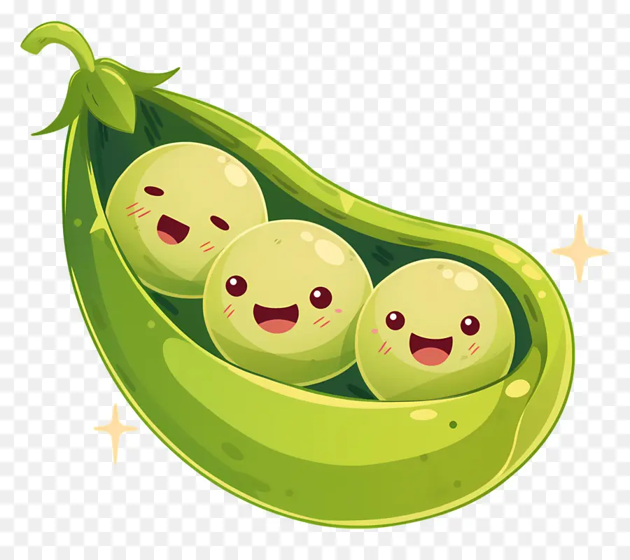 Kacang Polong Kawaii，Selamat Kacang Polong PNG