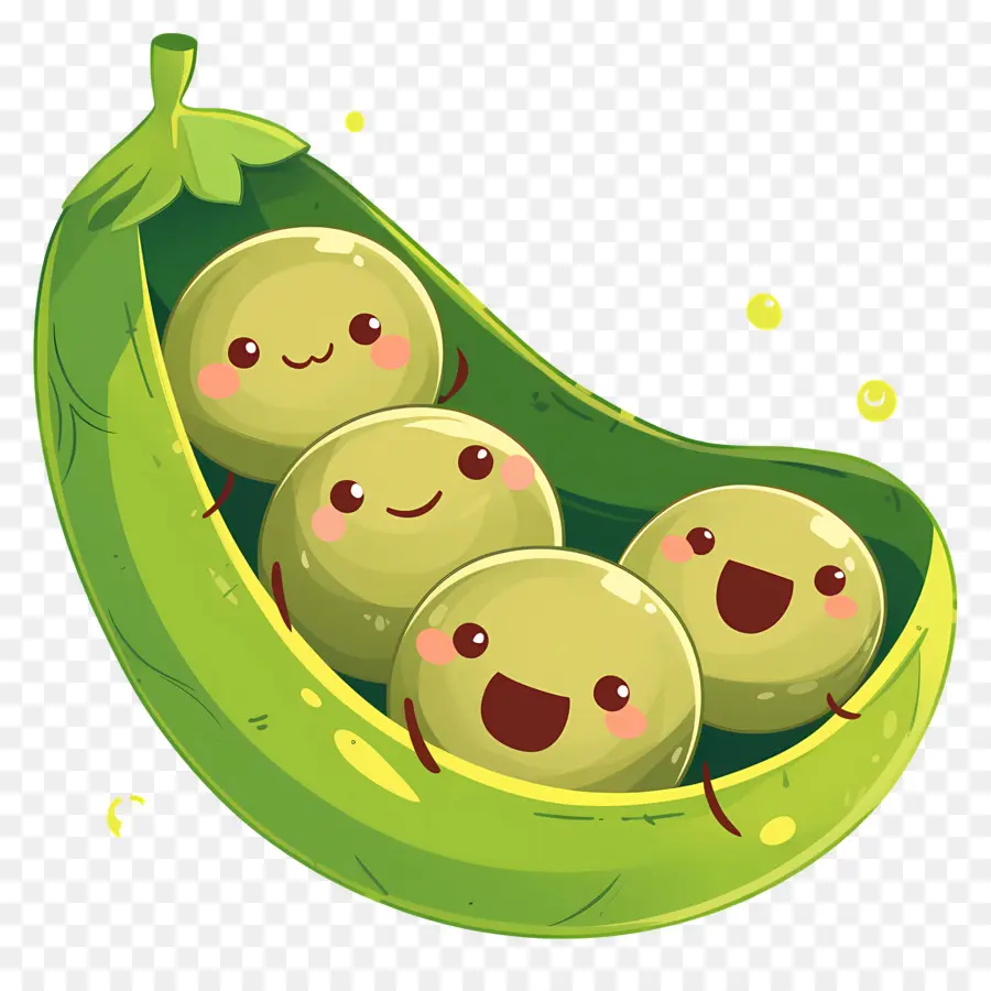 Kacang Polong Kawaii，Selamat Kacang Polong PNG