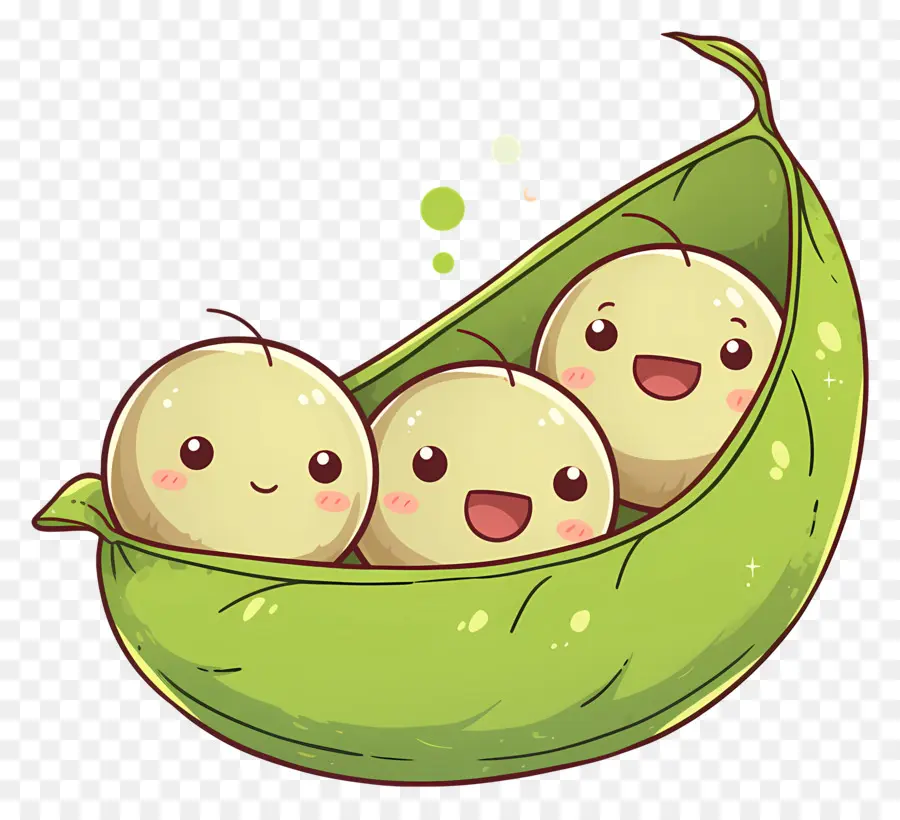 Kacang Polong Kawaii，Selamat Kacang Polong PNG