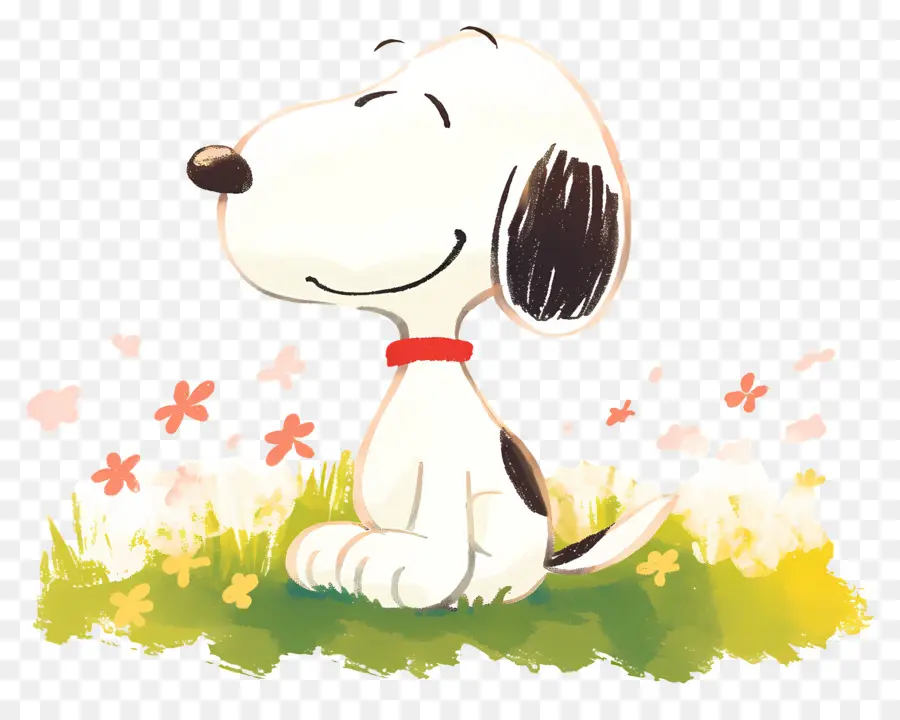 Musim Semi Yang Snoopy，Anjing Kartun PNG