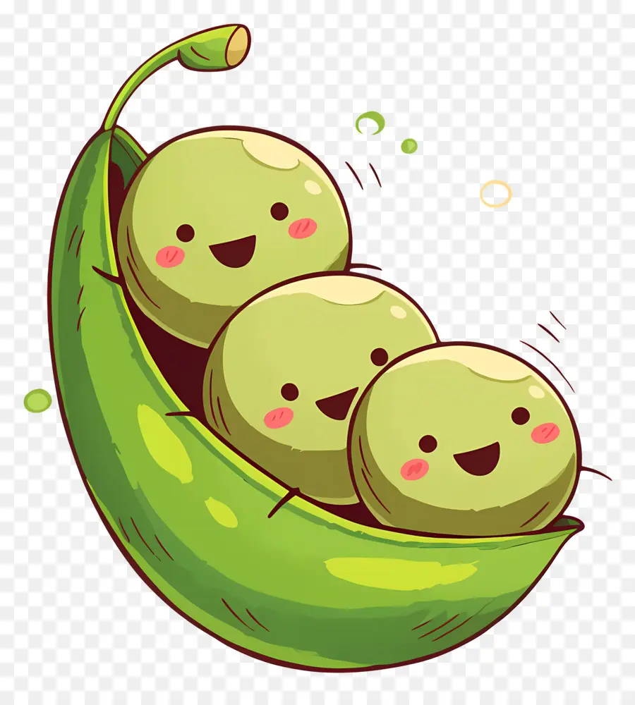 Kacang Polong Kawaii，Selamat Kacang Polong PNG