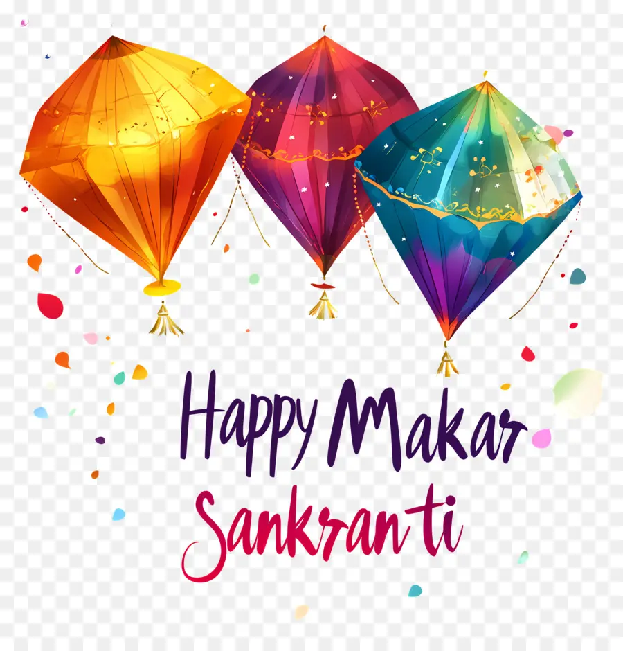 Makar Sankranti，Layang Layang PNG