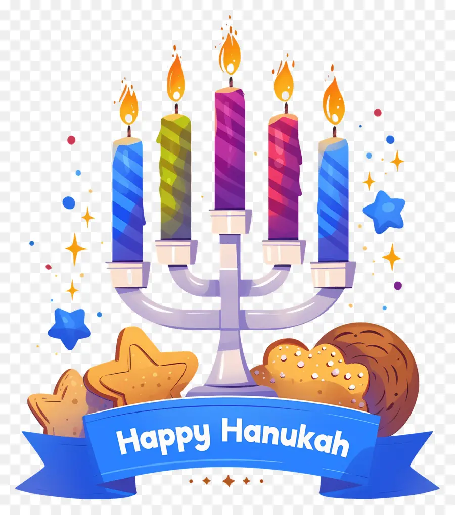 Menorah Hanukkah，Perayaan Hanukkah PNG