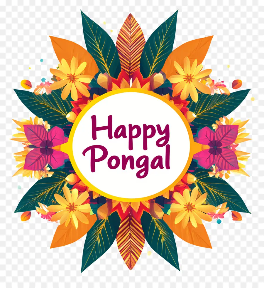 Selamat Pongal，Bunga Mandala PNG