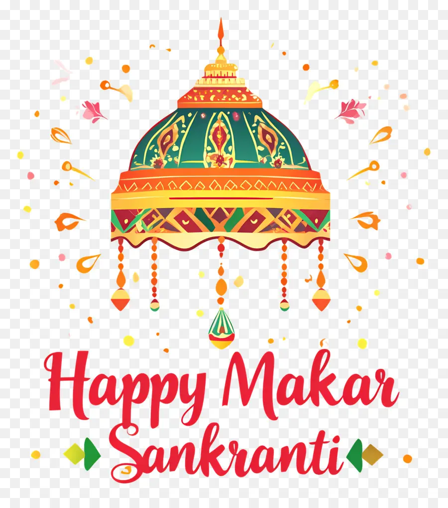 Makar Sankranti，Kubah Dekoratif PNG