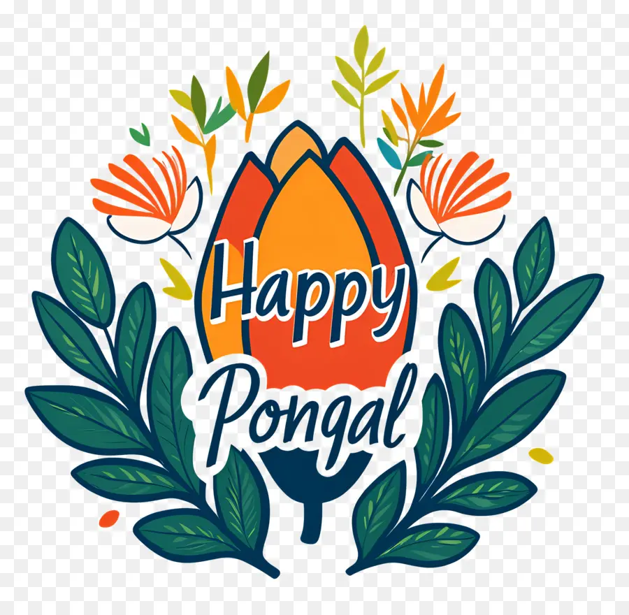 Selamat Pongal，Rangkaian Bunga PNG