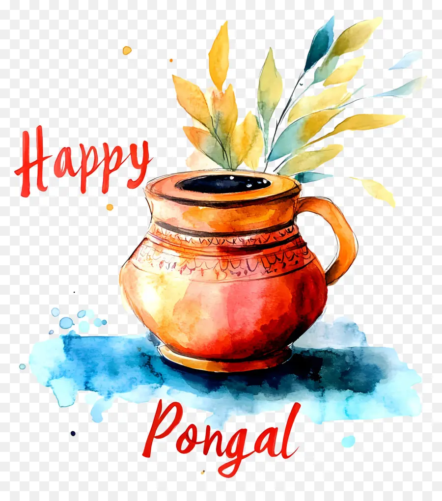 Selamat Pongal，Panci Dekoratif PNG