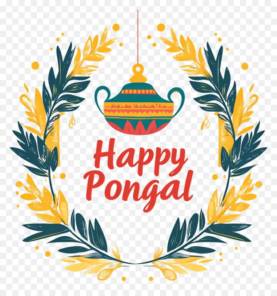 Selamat Pongal，Pot Dekoratif PNG