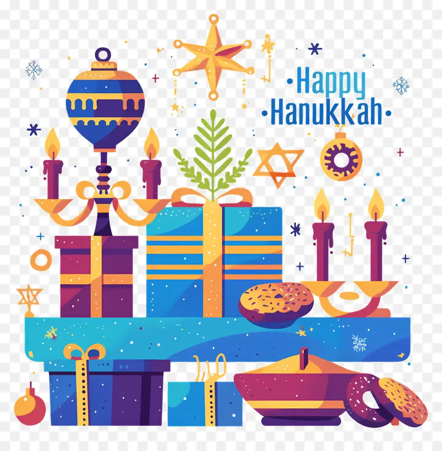 Selamat Hanukkah，Hadiah Hanukkah PNG