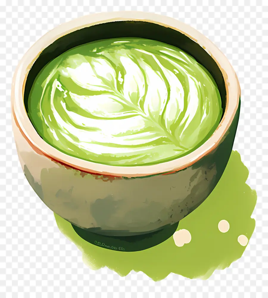 Teh Susu Matcha，Matcha Hijau PNG