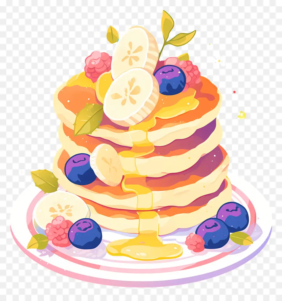 Shrove Selasa，Pancake Dengan Berry PNG