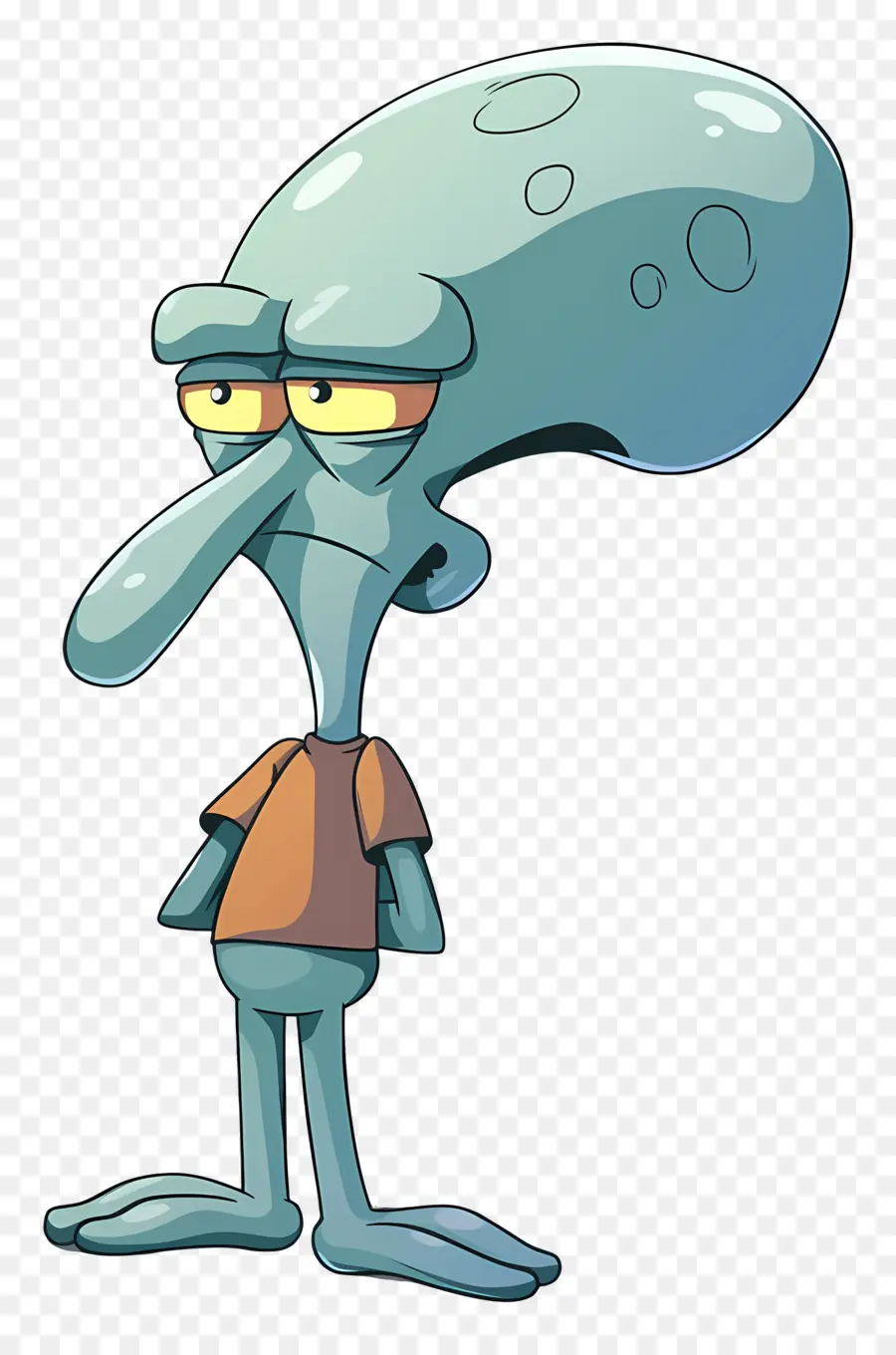 Tentakel Squidward，Karakter Kartun PNG