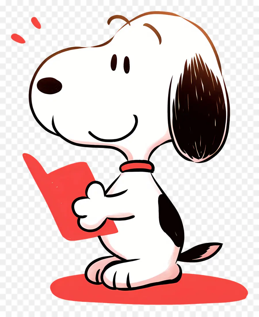 Buku Bacaan Snoopy，Anjing Dengan Buku PNG