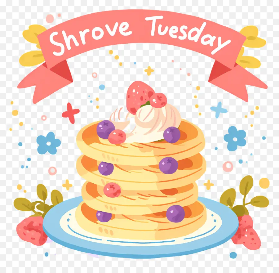 Shrove Selasa，Pancake Dengan Buah PNG