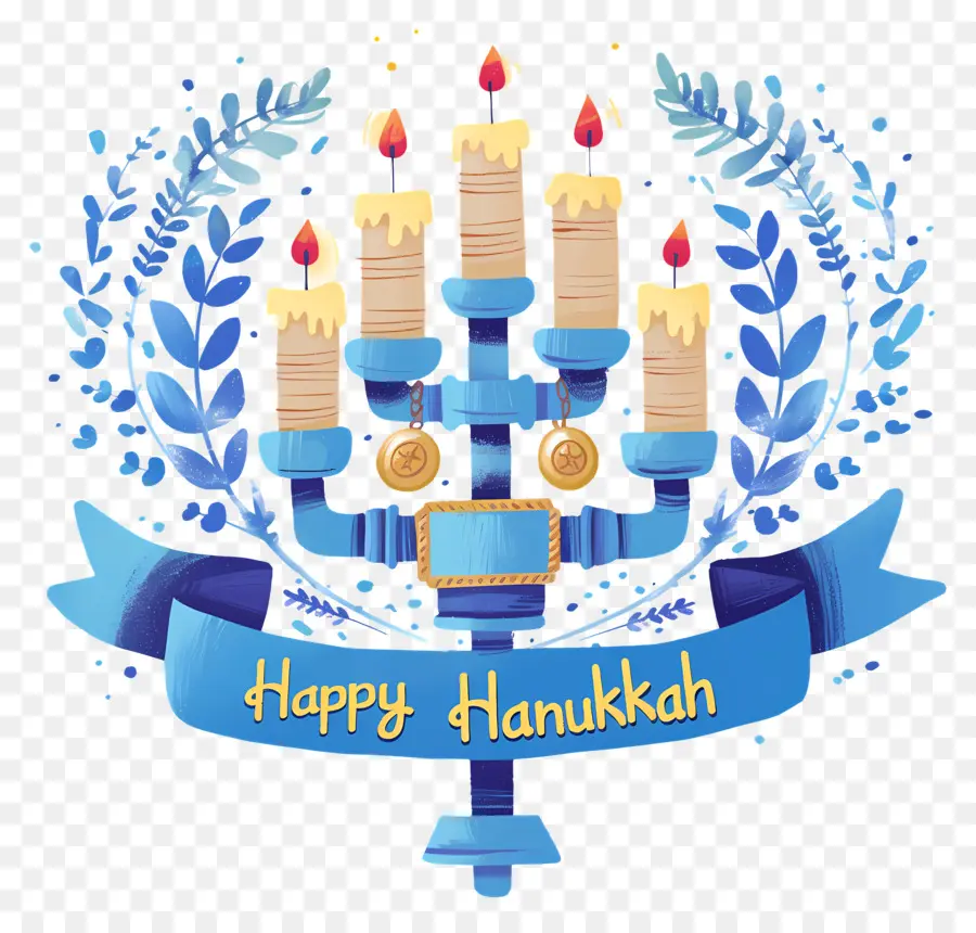 Selamat Hanukkah，Menorah PNG