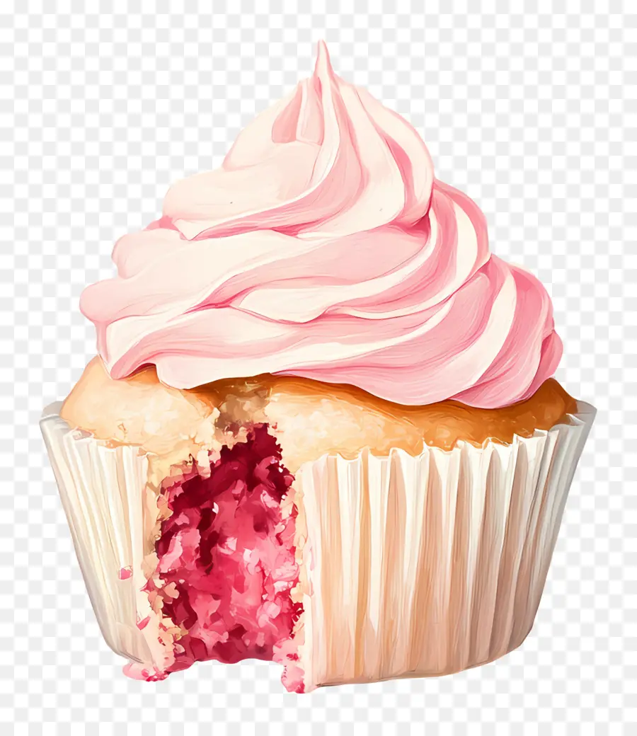 Kue Mangkuk，Cupcake Dengan Ceri PNG