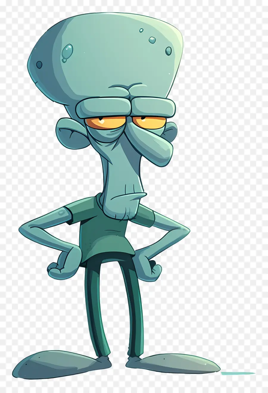 Tentakel Squidward，Karakter Kartun PNG