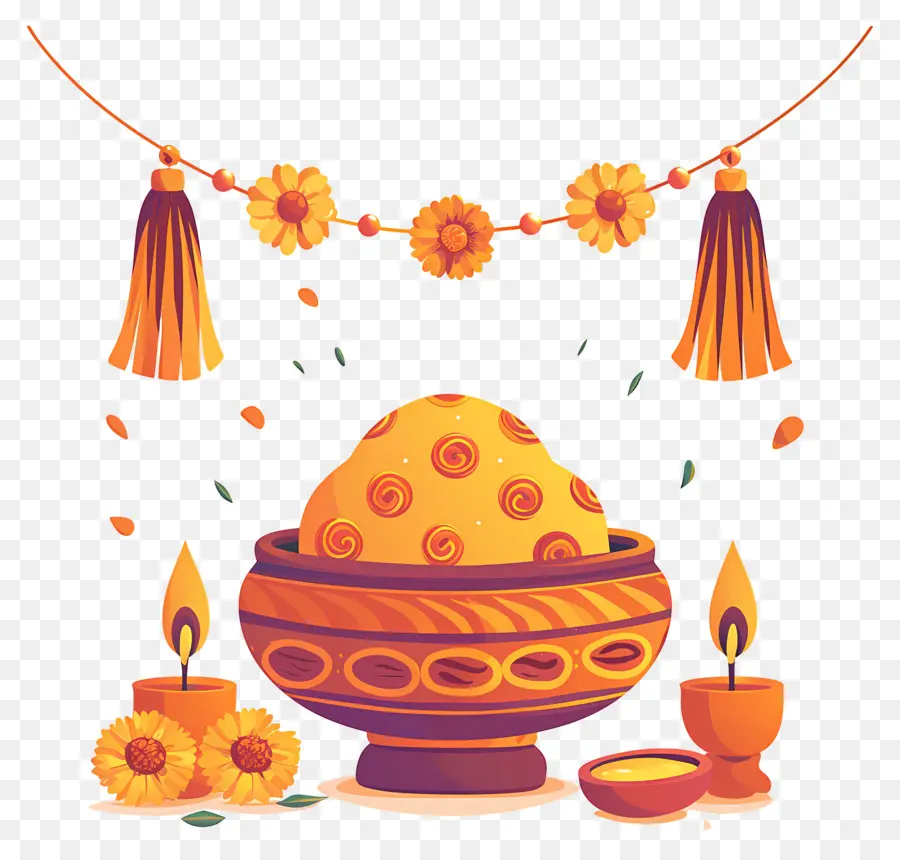 Raksha Bandhan，Mangkuk Dekoratif PNG