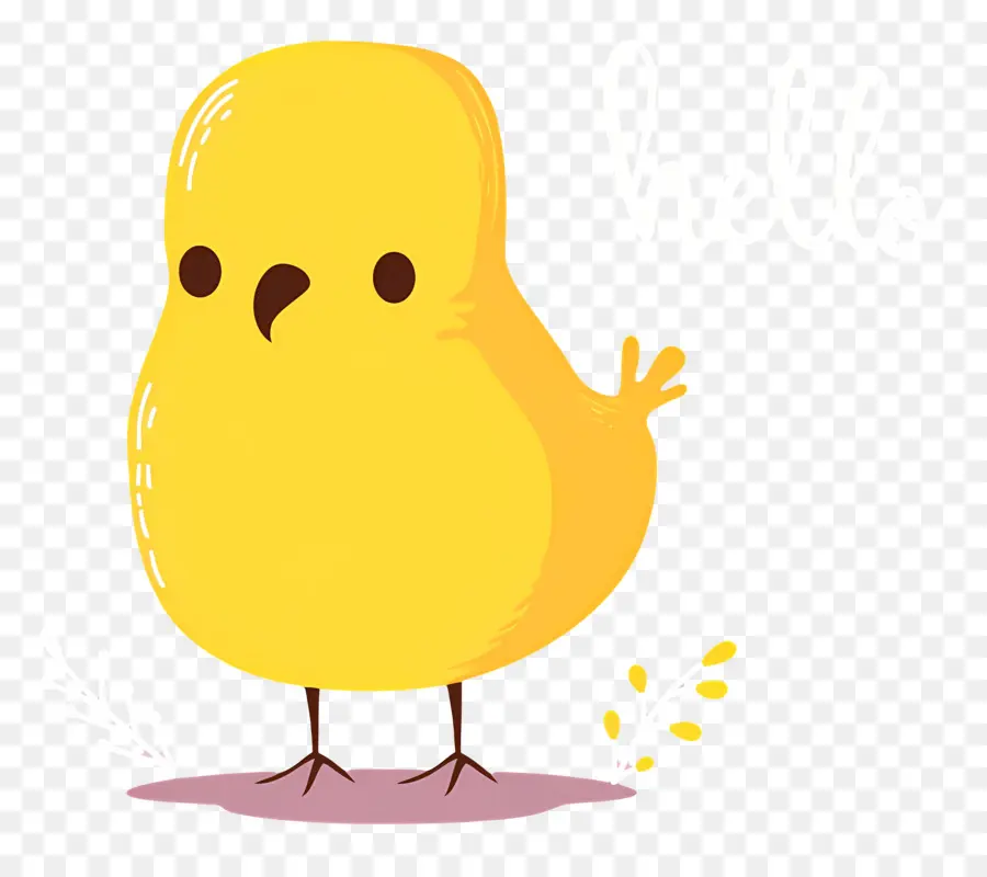 Burung Yang Lucu，Cewek Kuning PNG