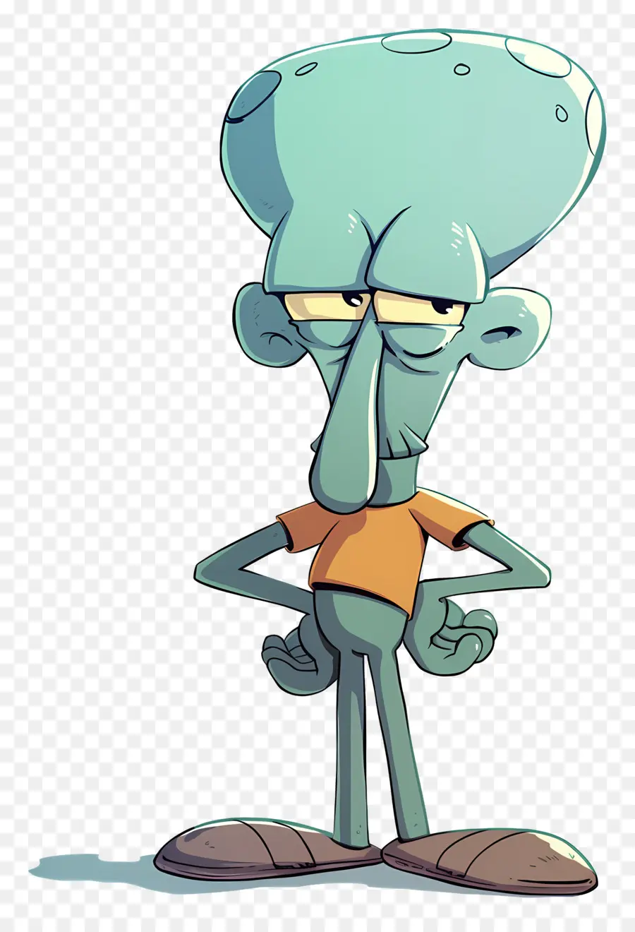 Tentakel Squidward，Karakter Kartun PNG