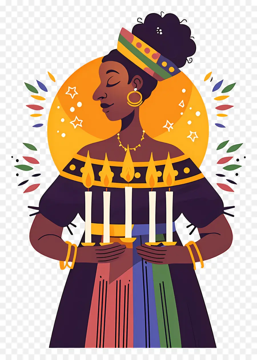 Selamat Kwanzaa，Lilin Kwanzaa PNG