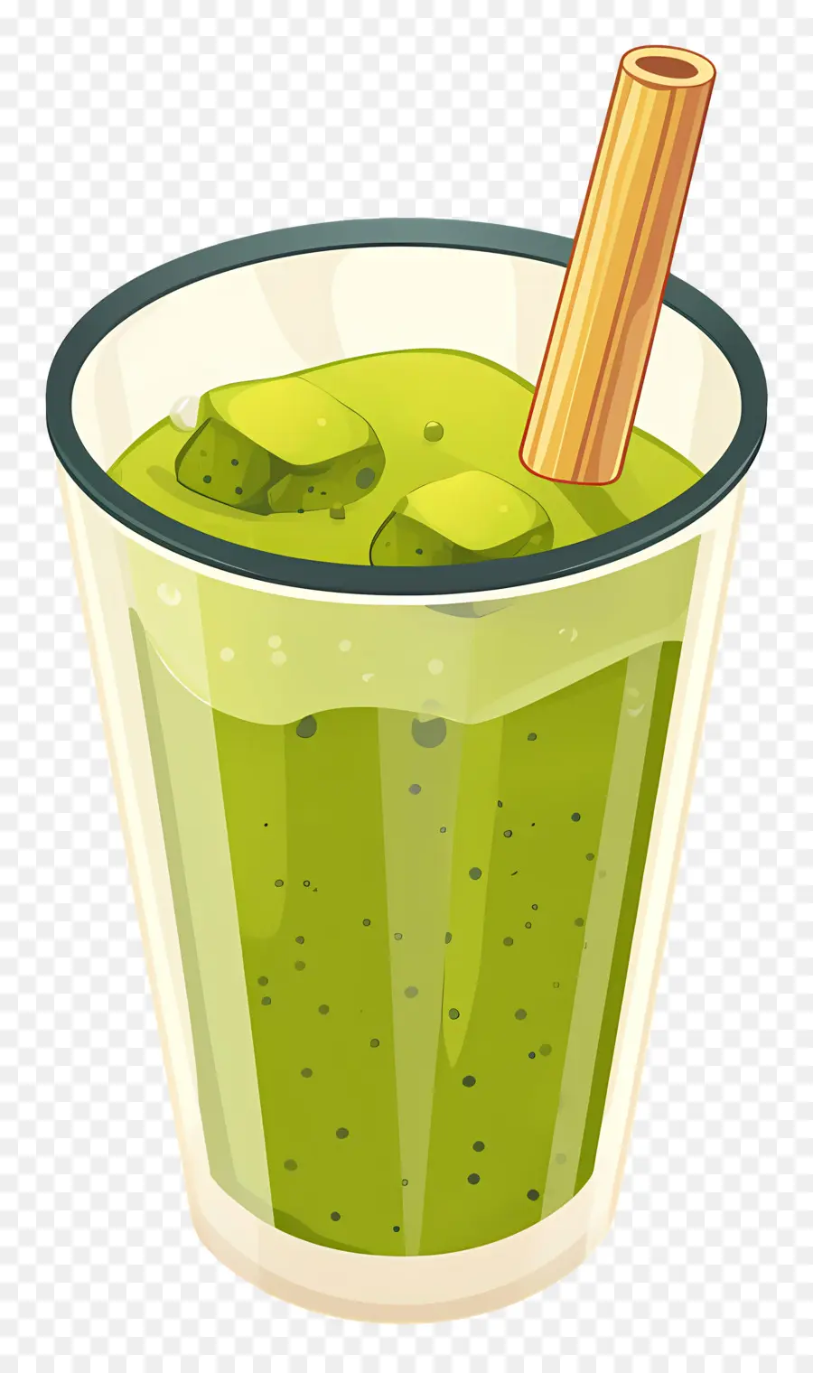 Teh Susu Matcha，Smoothie Hijau PNG