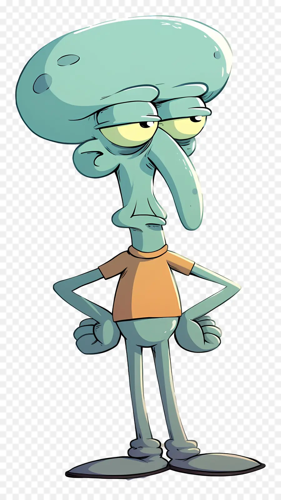 Tentakel Squidward，Karakter Kartun PNG