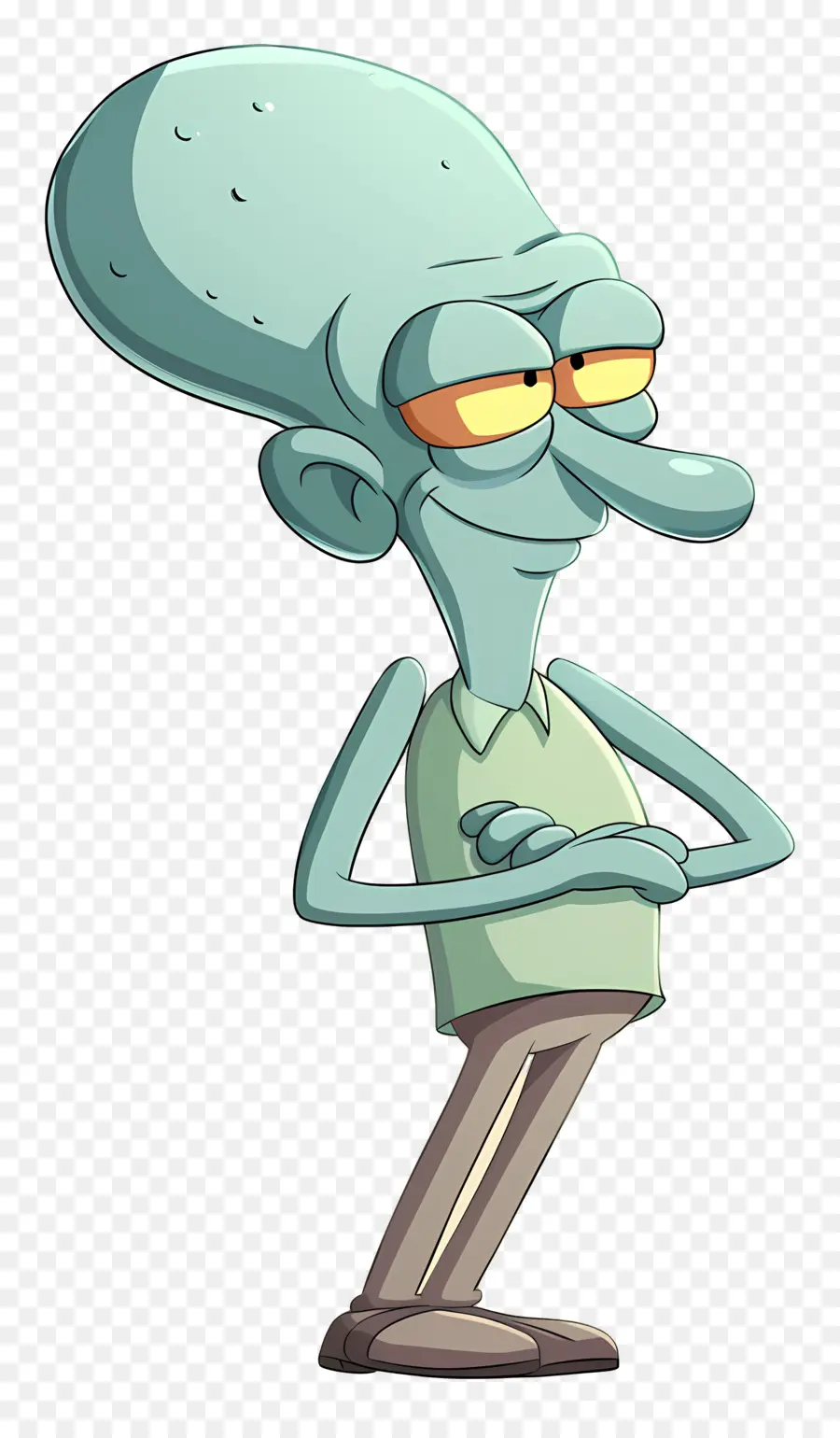 Tentakel Squidward，Karakter Kartun PNG