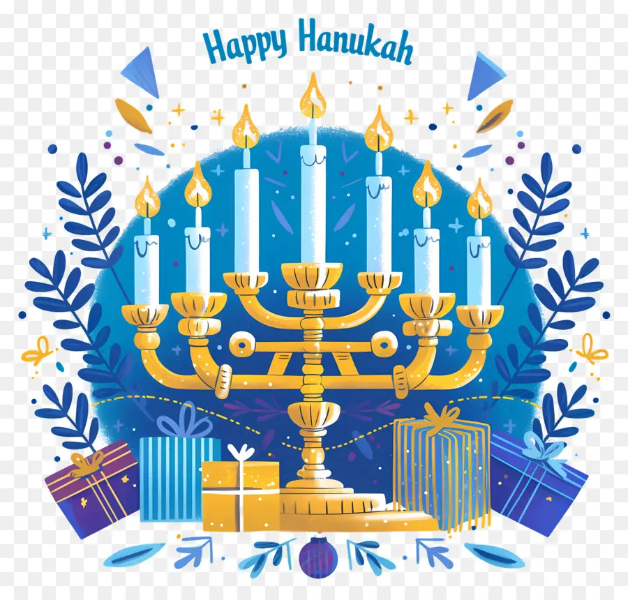 Selamat Hanukkah，Menorah PNG